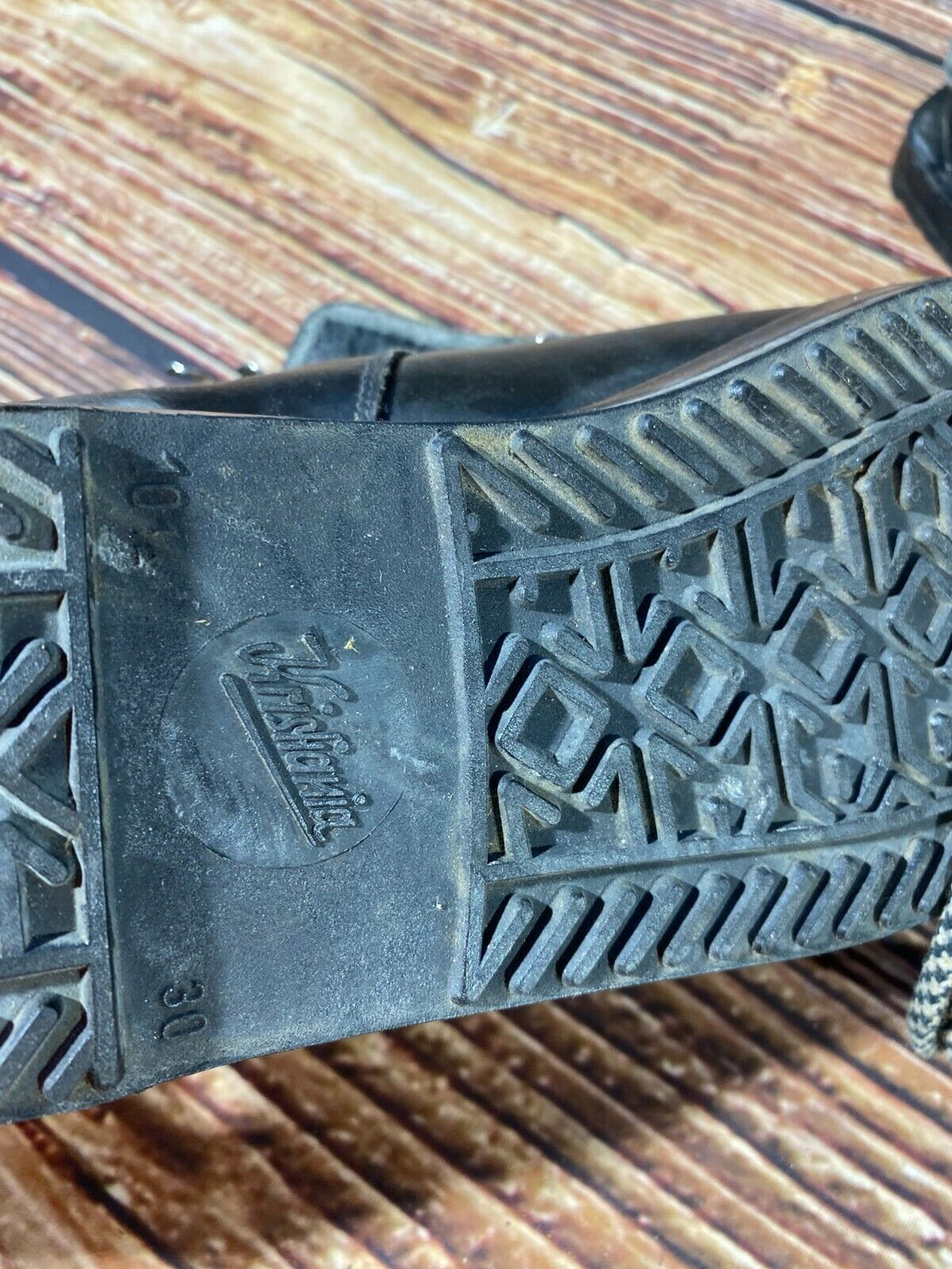 KRISTIANIA Vintage Alpine Ski Boots EU45 US11 Mondo 273 Cable Binding KL157