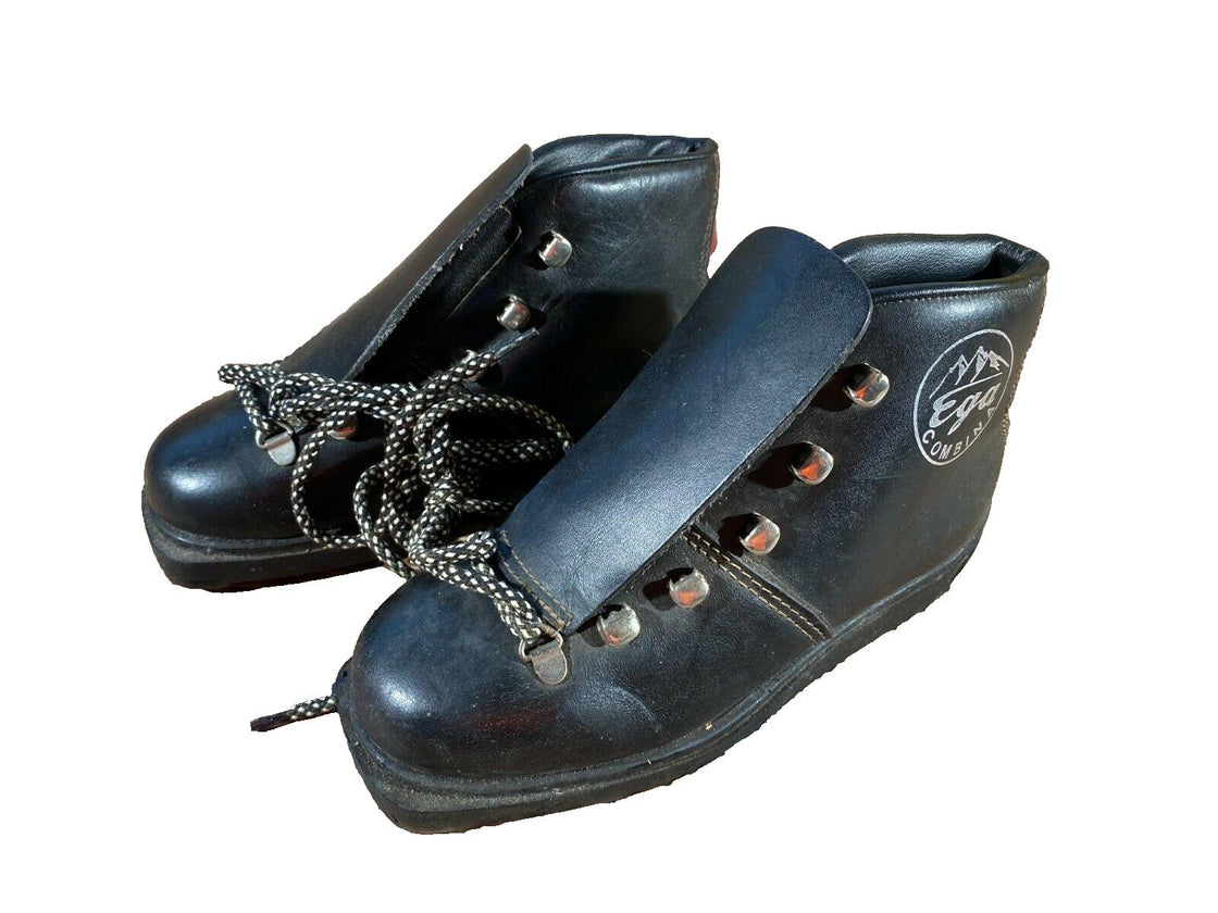 EGA COMBINA Vintage Alpine Ski Boots Mountain Skiing Youth EU32 Mondo 200 KL154