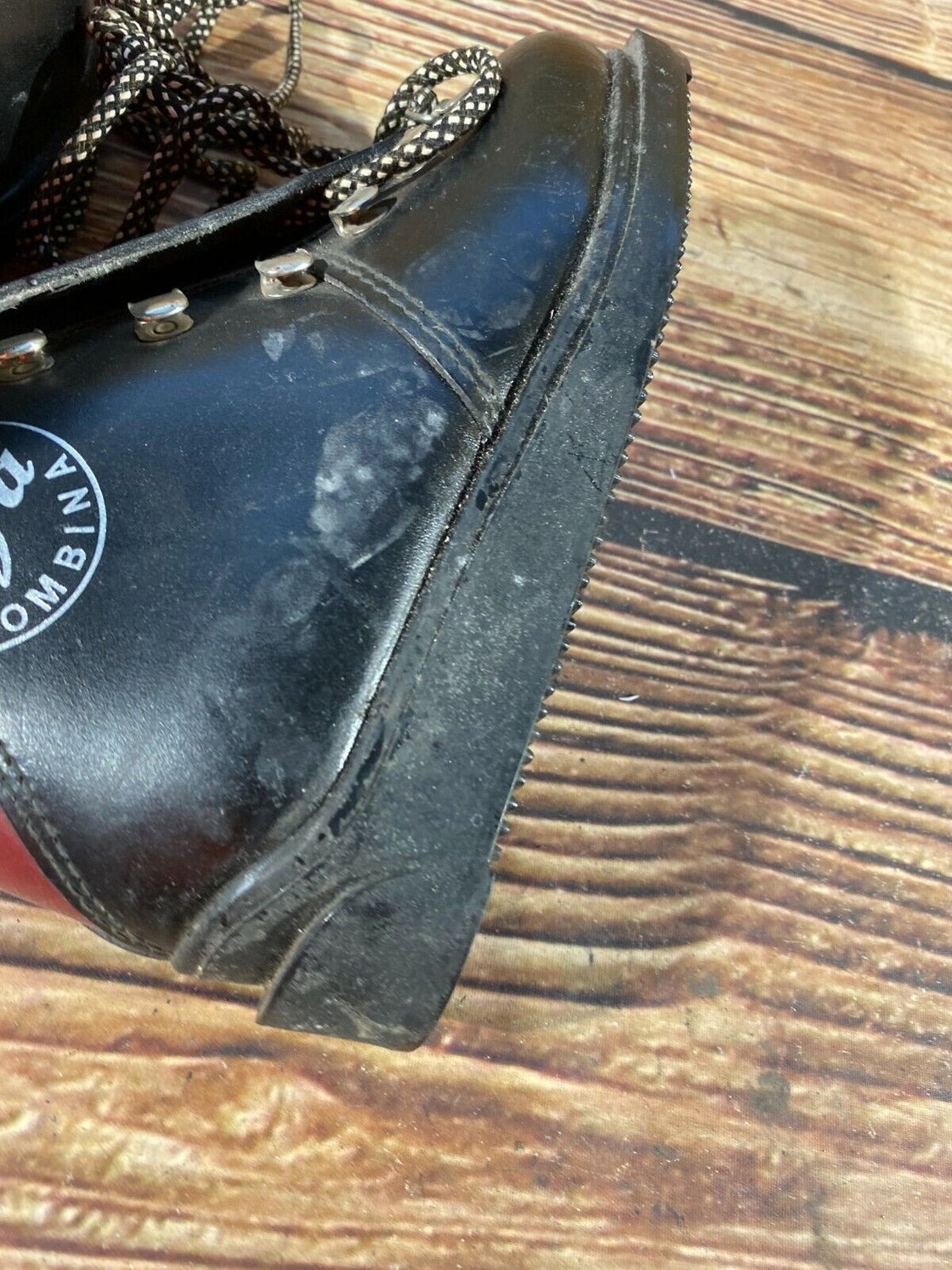 EGA COMBINA Vintage Alpine Ski Boots Mountain Skiing Youth EU32 Mondo 200 KL154