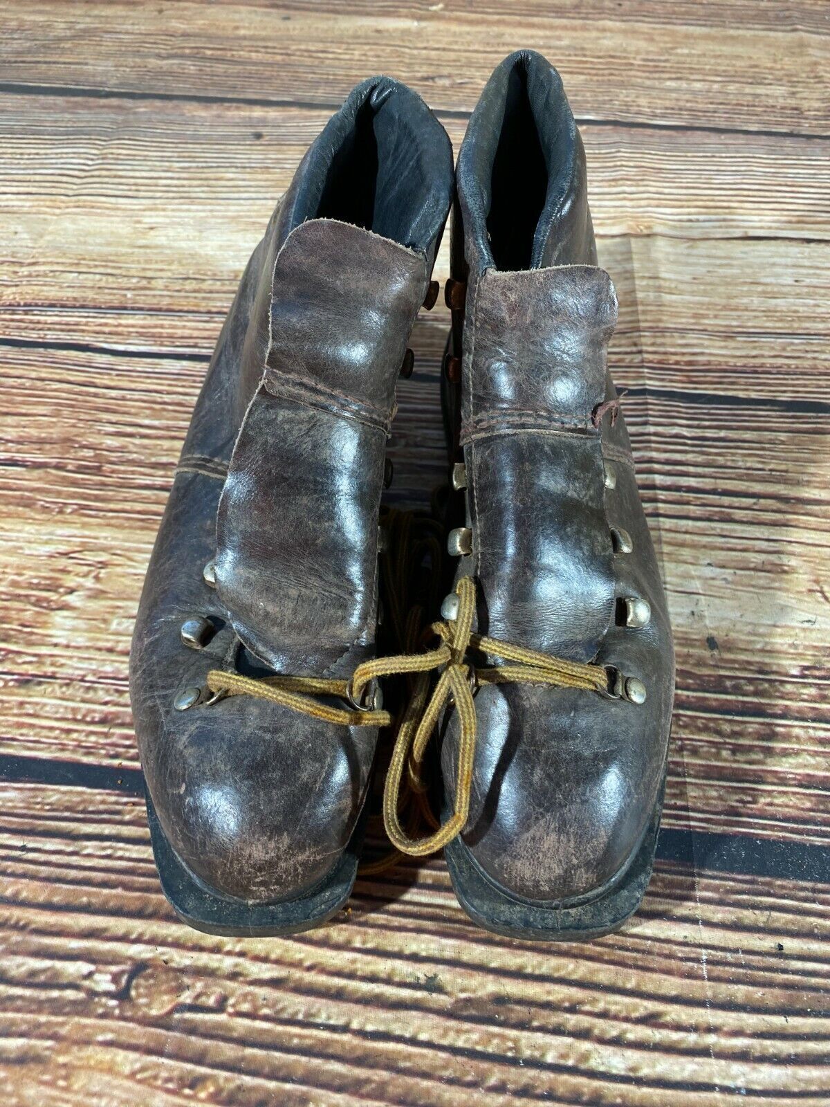 Leather Alpine Ski Boots EU 43 US 9.5 Vintage 270mm KL160