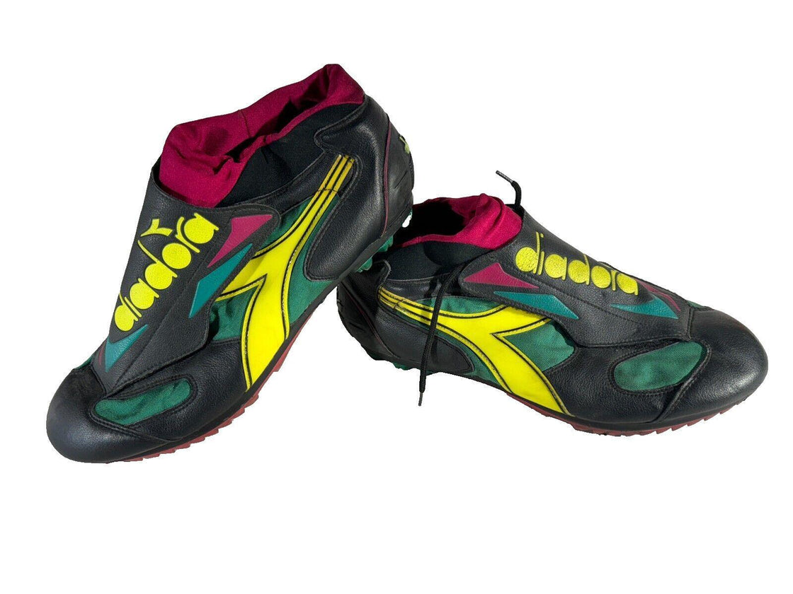 DIADORA Vintage Cycling MTB Shoes Mountain Bike Boots EU45 US10 Mondo 280 cs177