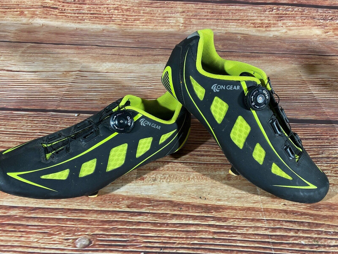 ON GEAR Carbon Road Cycling Shoes Size 3 Bolts EU43 US9.5 Mondo 275  cs817