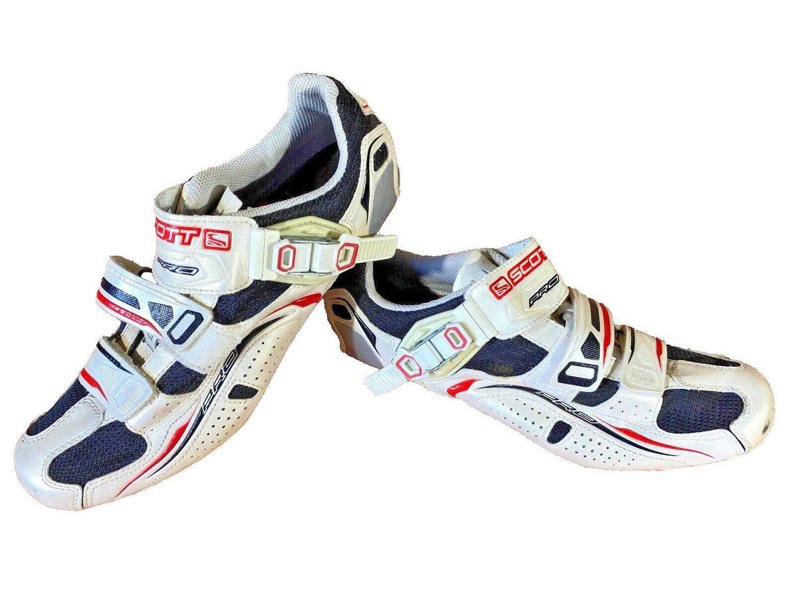 SCOTT Pro Carbon Road Cycling Shoes 3 Bolts Size EU42  US8.5 Mondo 272 cs754