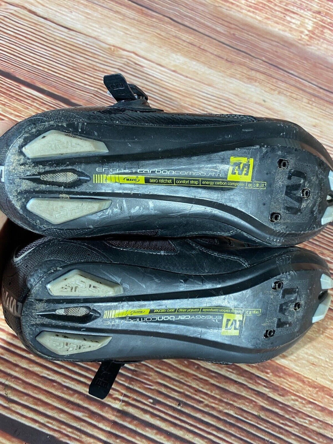 MAVIC Carbon Road Cycling Shoes 3 Bolts Size EU43 1/3  US9.5 Mondo 274 cs787