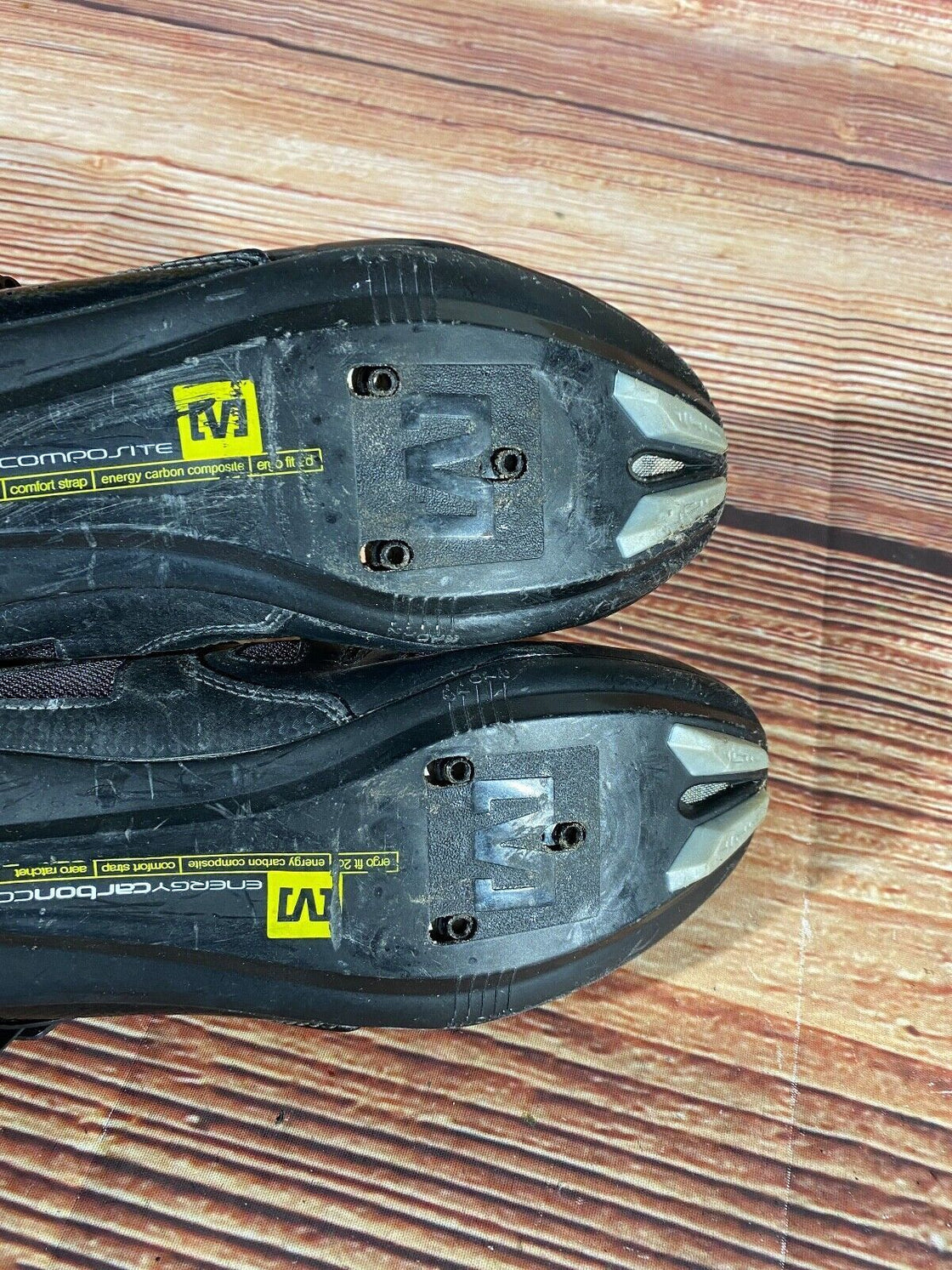 MAVIC Carbon Road Cycling Shoes 3 Bolts Size EU43 1/3  US9.5 Mondo 274 cs787