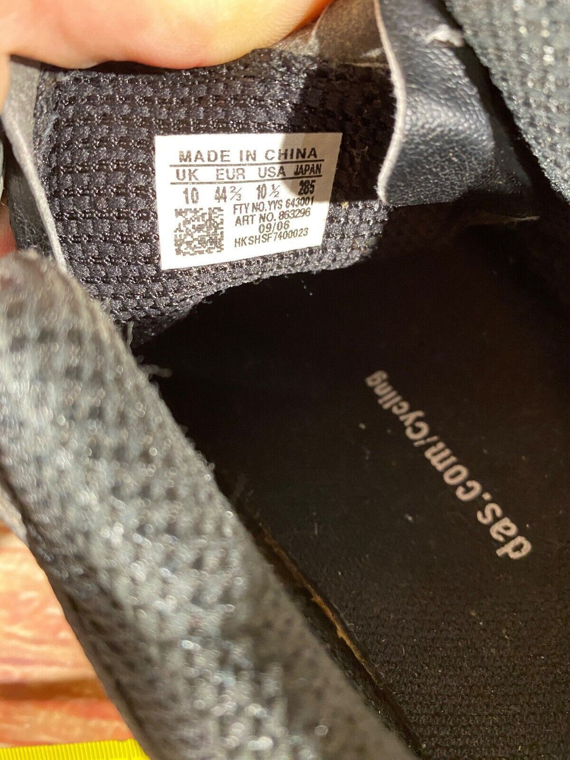 Adidas Road Cycling Shoes 3 Bolts Size EU44 2/3  US10.5 Mondo 285 cs774 Used