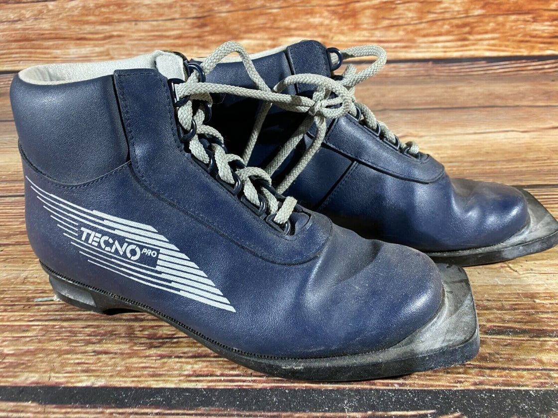 Tecno Pro Retro Vintage Nordic Norm Ski Boots Size EU39 US7 NN 75mm