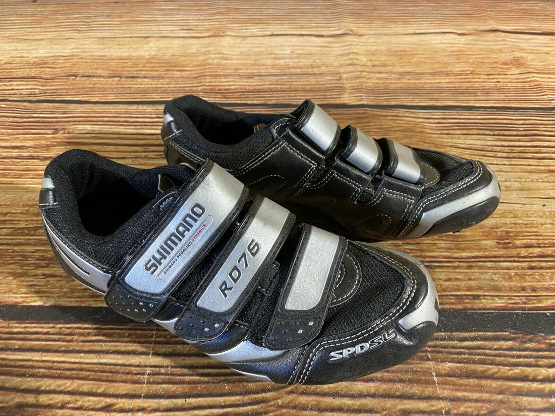 SHIMANO R076 Road Cycling Shoes Biking Boots 3 Bolts Size EU38, US5.2