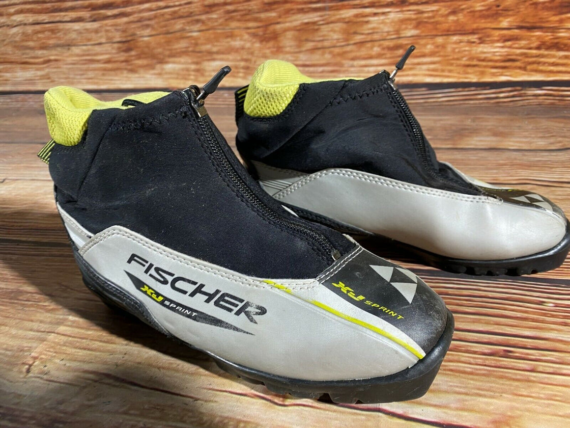 Fischer XJ Sprint Kids Nordic Cross Country Ski Boots Size EU36 NNN F-266