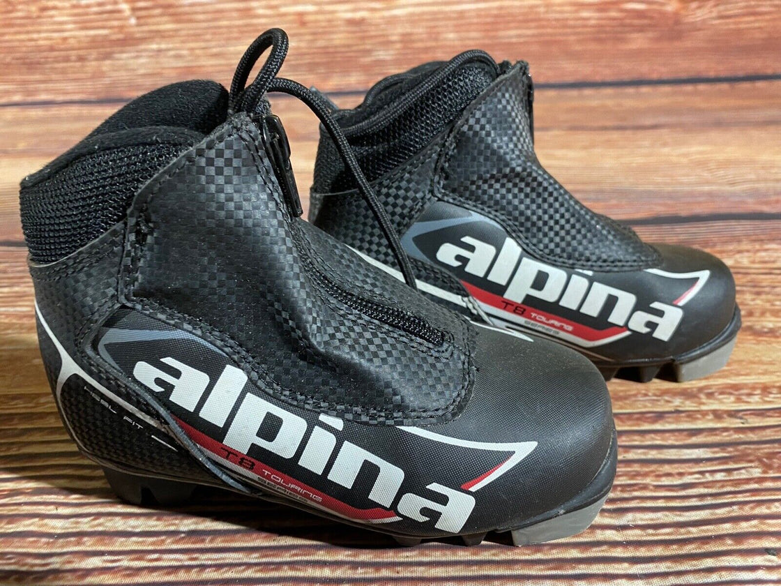 Alpina T8 Kids Nordic Cross Country Ski Boots Size EU28 US10.5 NNN A-1223