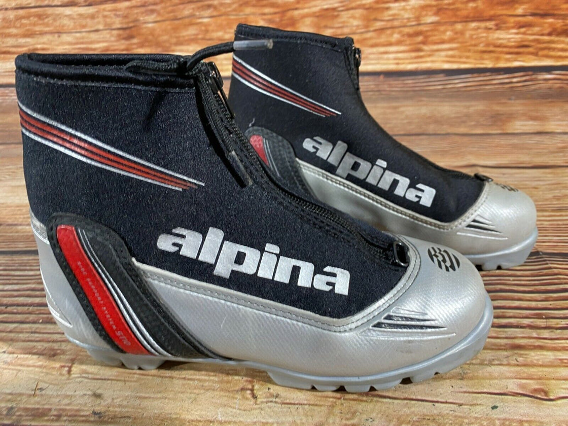 Alpina ST10 Jr Nordic Cross Country Ski Boots Size EU36 US4.5 for NNN 1018