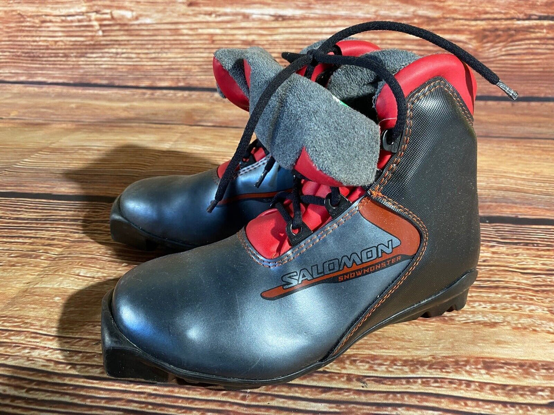Salomon Snowmonster  Cross Country Ski Boots Kids EU36 2/3 US4.5 SNS Profil S69