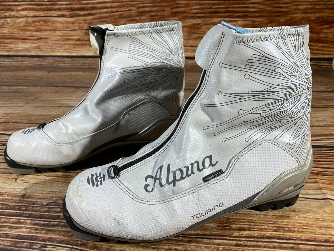 Alpina T28Eve Nordic Cross Country Ski Boots Size EU39 US7 NNN bindings 671