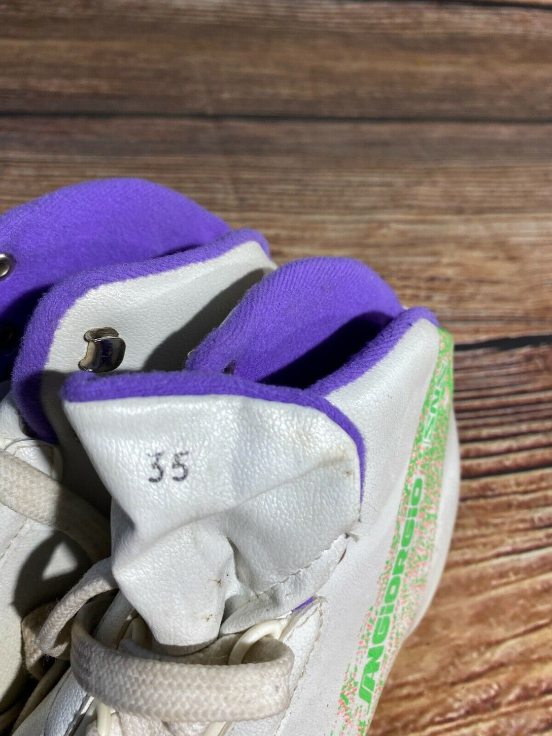 SANGIORGIO Vintage Nordic Cross Country Ski Boots EU35, US4.5 SNS Old Bindings