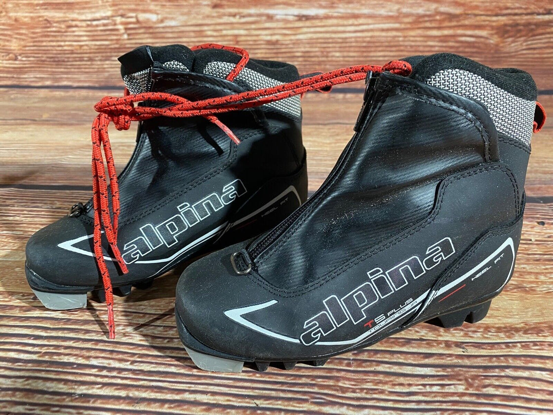 Alpina T5Plus Kids Nordic Cross Country Ski Boots Size EU31 US12.5 NNN A-1138