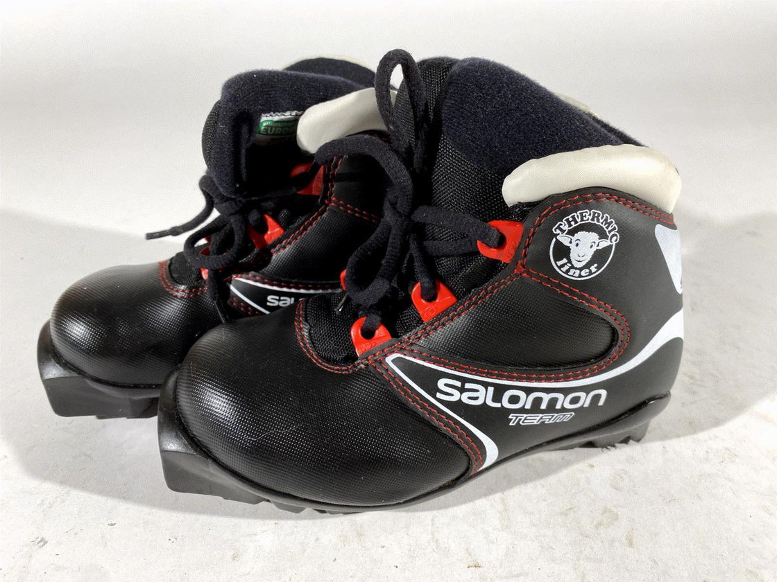 Salomon Kids Nordic Cross Country Ski Boots Size EU29 US11K SNS Profil S128
