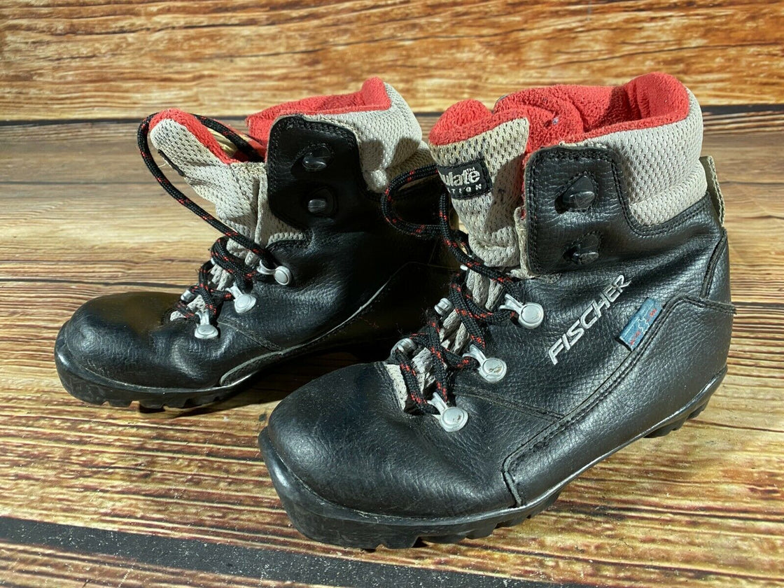 Fischer Kids Nordic Cross Country Ski Boots Size EU35 US3.5 NNN F-261
