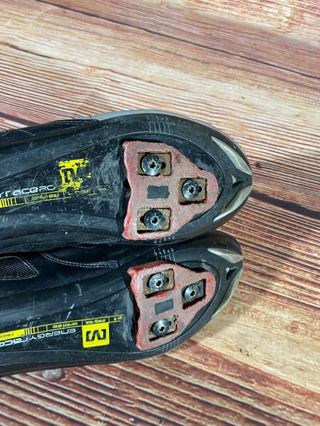 MAVIC Carbon Road Cycling Shoes 3 Bolts Unisex Size EU45 1/3  US11 Mondo 290