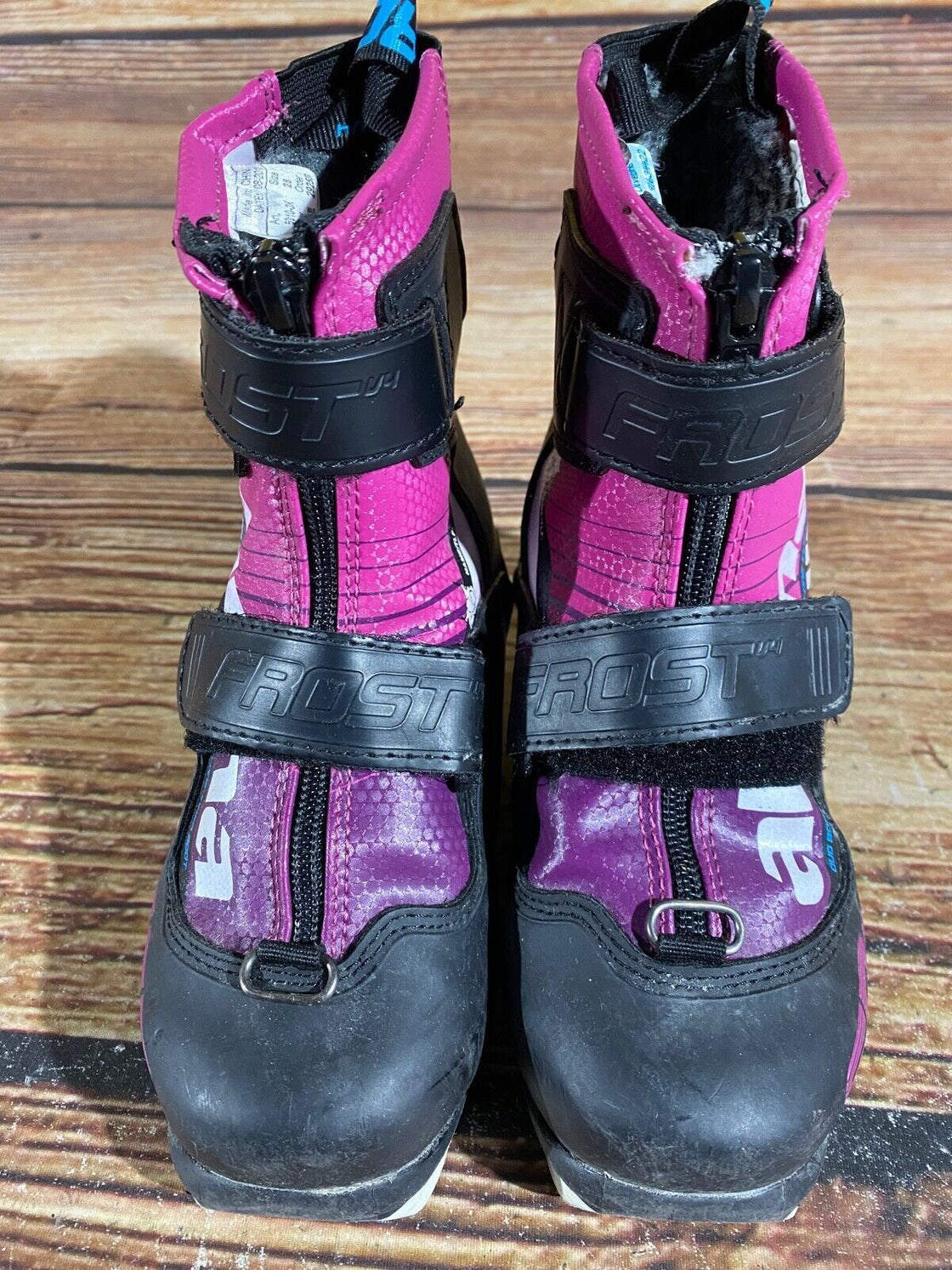Alpina Frost Kids Nordic Cross Country Ski Boots Size EU28 US10.5 NNN A-749