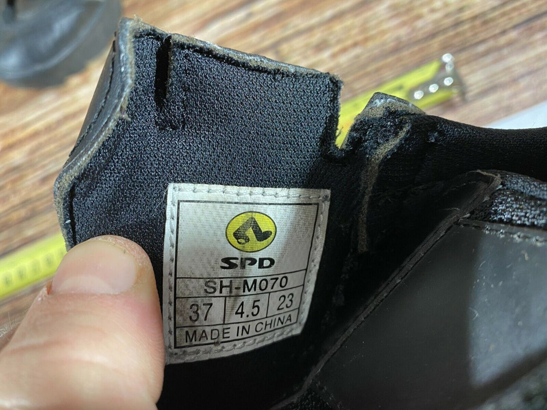SHIMANO M070 Cycling Shoes MTB Mountain Biking Boots Size EU 37 With SPD Cleats