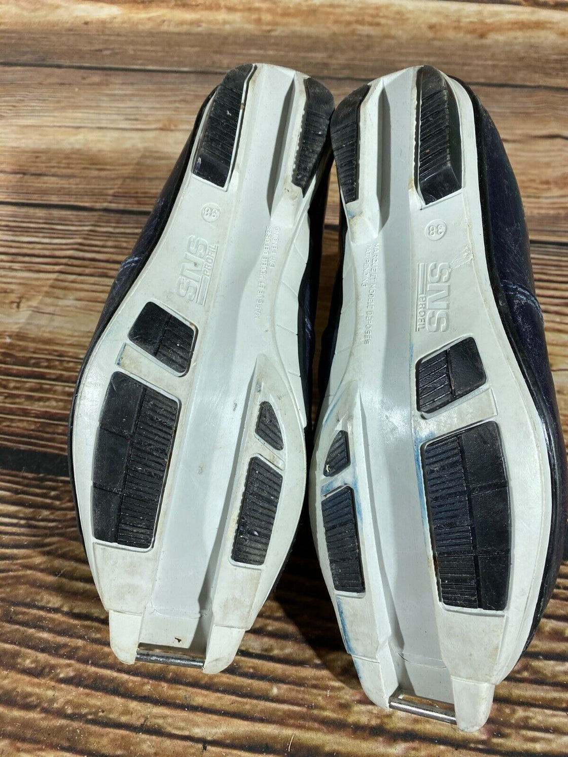 SALOMON Leather Nordic Cross Country Ski Boots Size EU38 US6 SNS profil