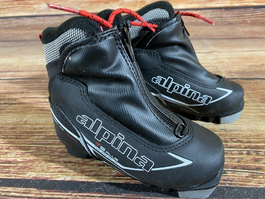 Alpina T5Plus Kids Nordic Cross Country Ski Boots Size EU26 US9 for NNN A-59