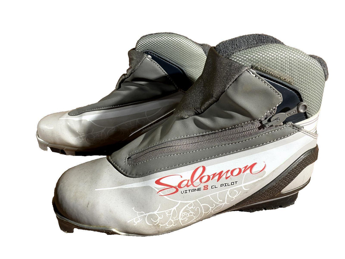 SALOMON Vitane 8 CL Cross Country Ski Boots Size EU41 1/3 US9 SNS Pilot