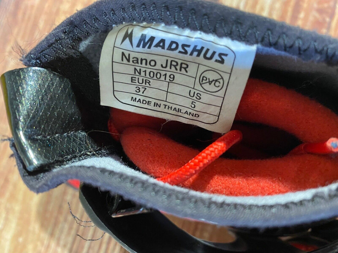 Madshus Nano JRR Nordic Cross Country Ski Boots Size EU37 US5 for NNN