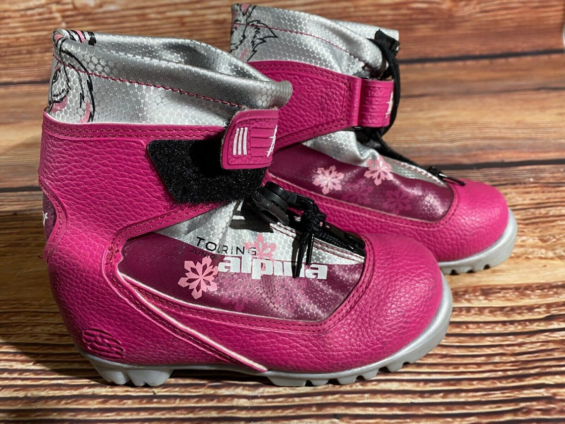 Alpina Frost Kids Nordic Cross Country Ski Boots Size EU30 US12 NNN A-1348