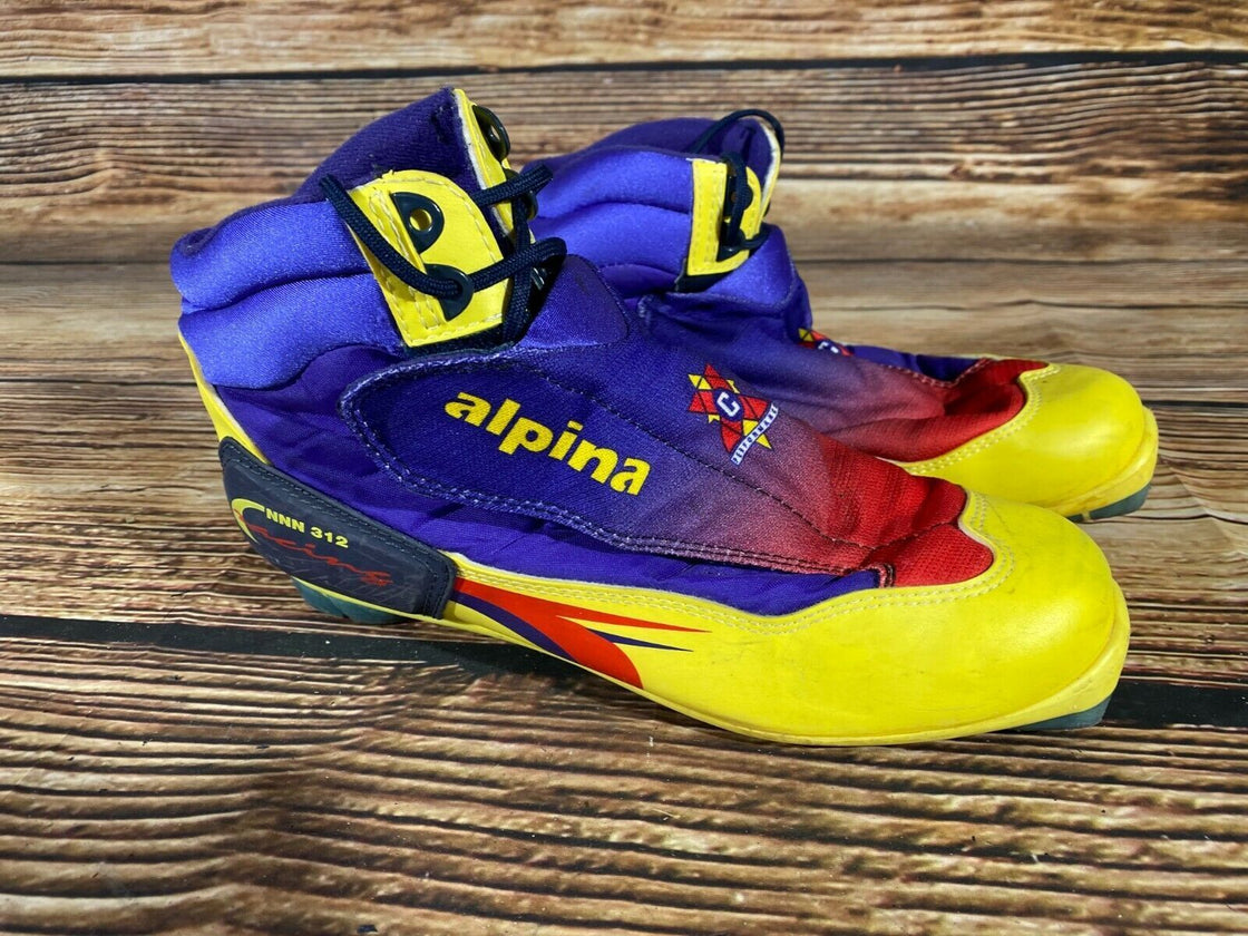 Alpina 312 Cross Country Ski Boots Classic Size EU43 US9.5 NNN Rottefella 615