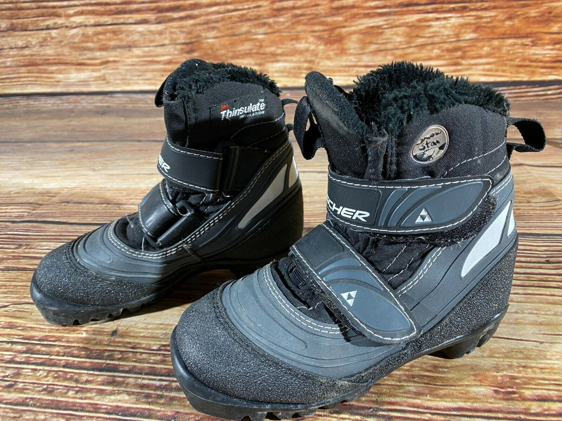 Fischer Snow Star Kids Nordic Cross Country Ski Boots Size EU30 US12 NNN F-152