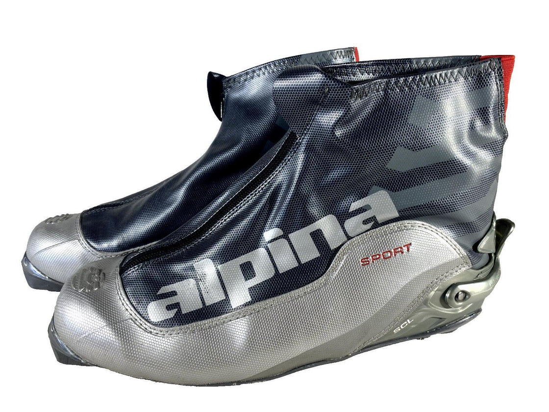 Alpina SCL Classic Nordic Cross Country Ski Boots Size EU46 US12 for NNN 604