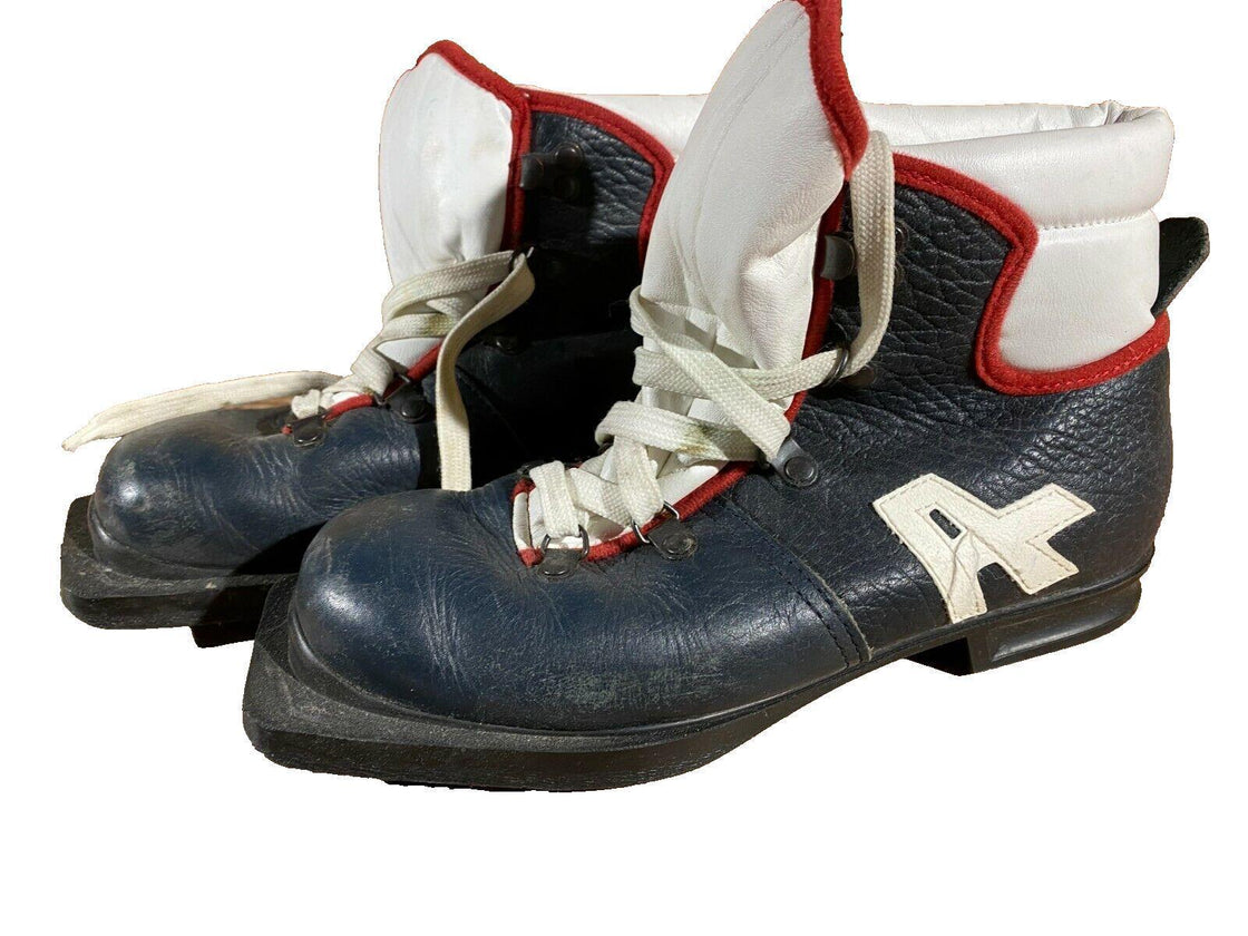 Alfa Retro Vintage Nordic Norm Ski Boots Size EU35 US3.5 NN 75mm