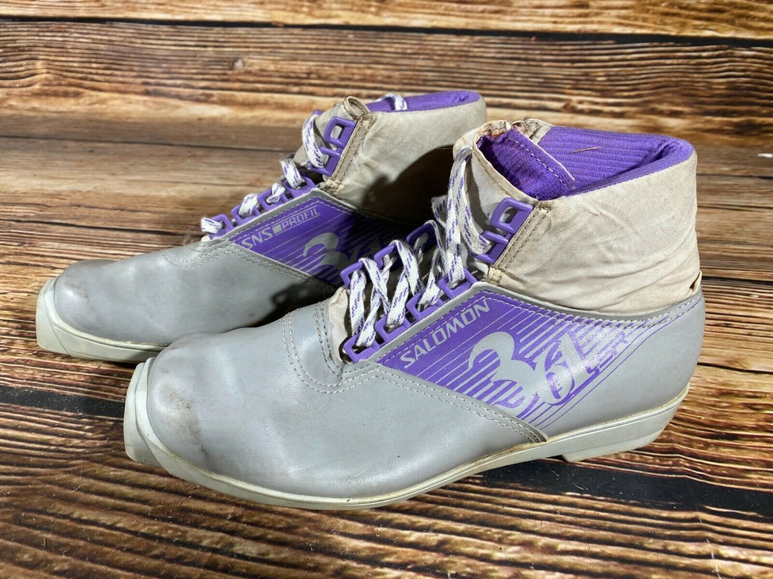 SALOMON SR361 Nordic Cross Country Ski Boots Size EU42 US9 SNS profil