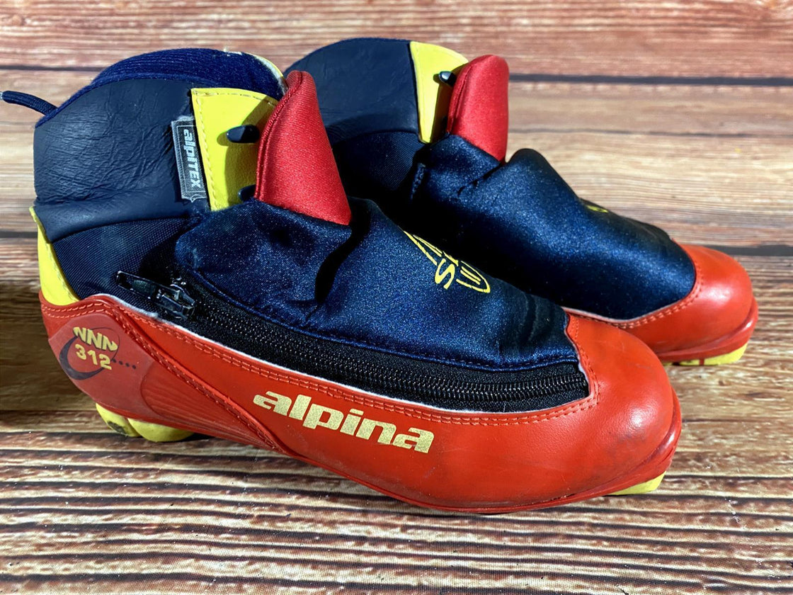 Alpina 312 Nordic Cross Country Ski Boots Size EU38 US6 for NNN