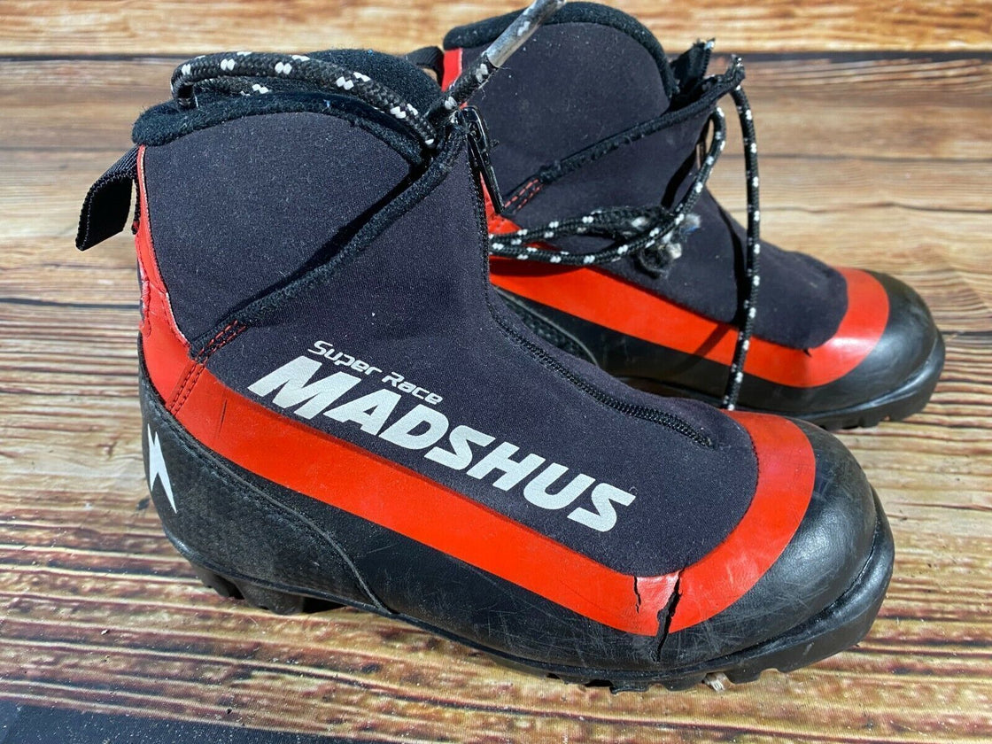 Madshus Super Race Kids Cross Country Ski Boots Size EU31 US13 NNN bindings