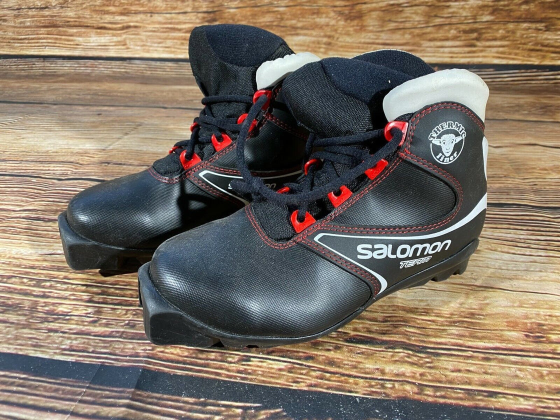 SALOMON Team Kids Nordic Cross Country Ski Boots Size EU35.5 US3.5 SNS profile