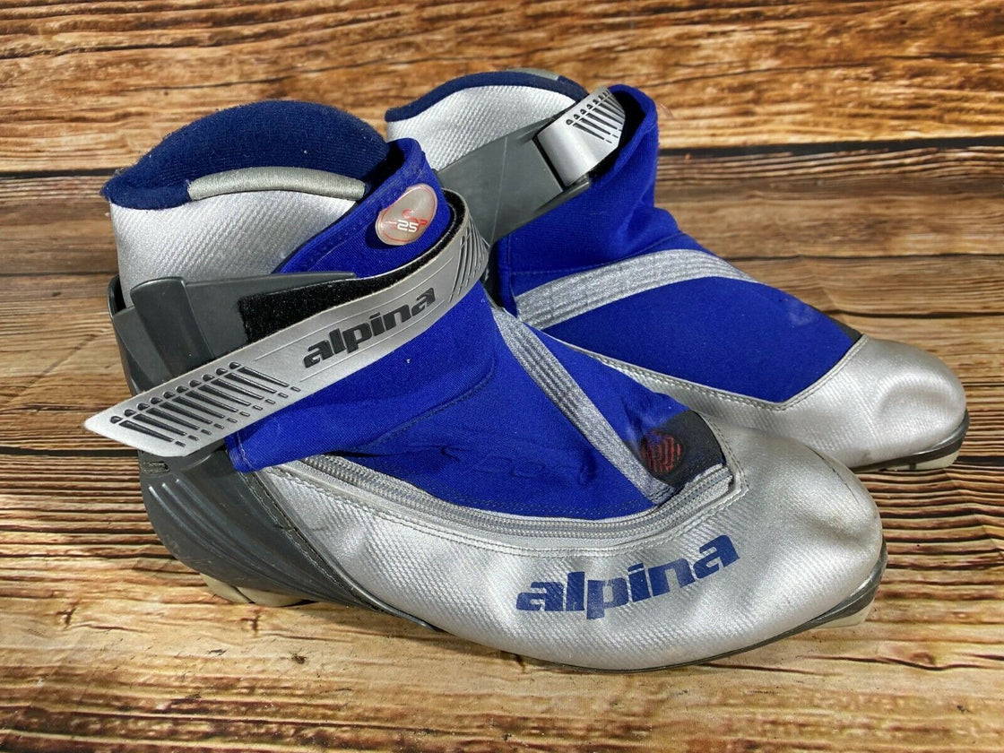 Alpina SP25 Nordic Cross Country Ski Boots Size EU44 US10.5 NNN bindings