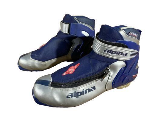 Alpina 338 Nordic Cross Country Ski Boots Size EU40 US7.5 NNN bindings 1067