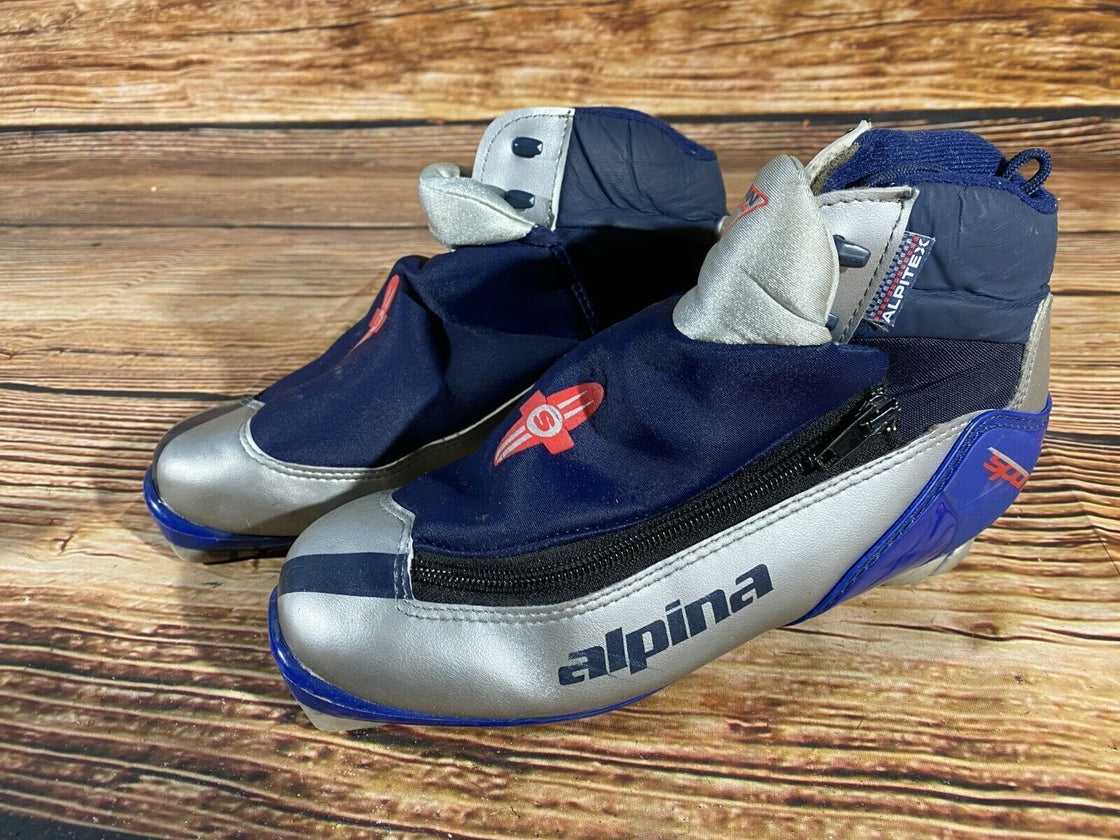 Alpina 314 Nordic Cross Country Ski Boots Size EU38 US6 NNN bindings 610