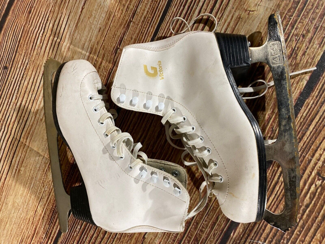 VICTORIA GRAF Figure Skating Ice Skates Shoes Ladies Size EU38, Mondo 249
