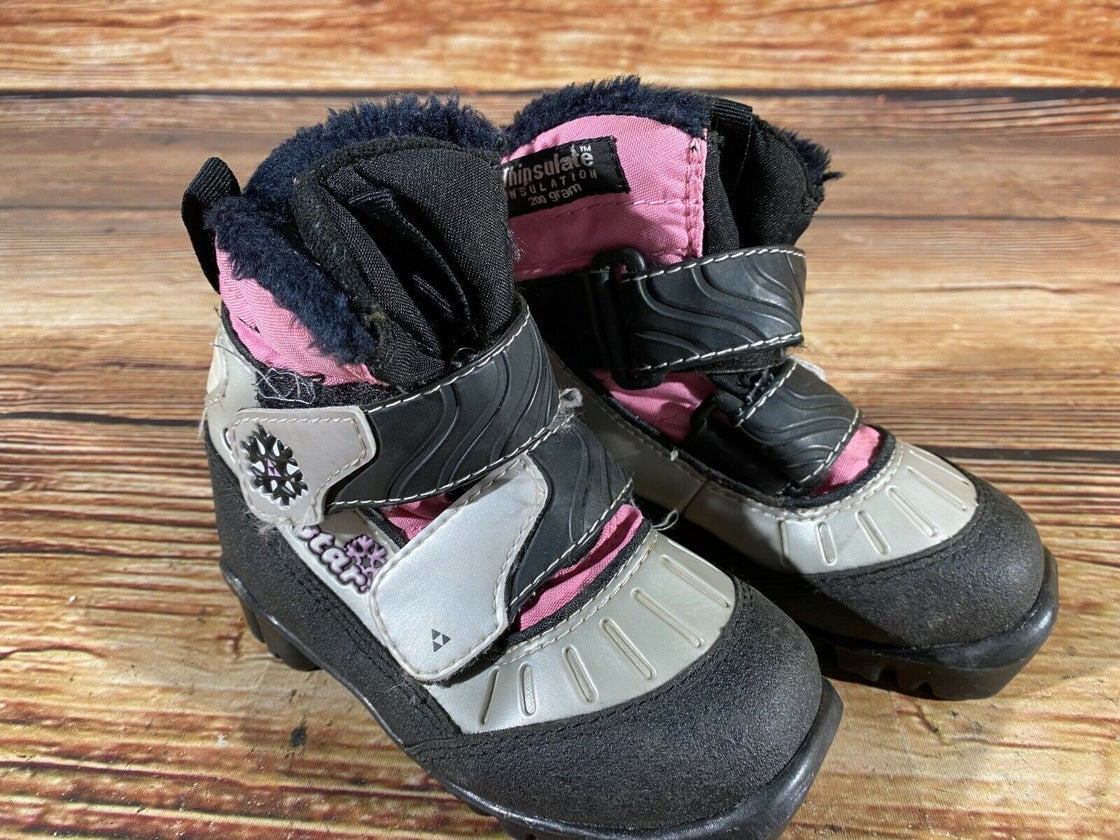 Fischer Snow Star Kids Nordic Cross Country Ski Boots Size EU26 US9 NNN F-155
