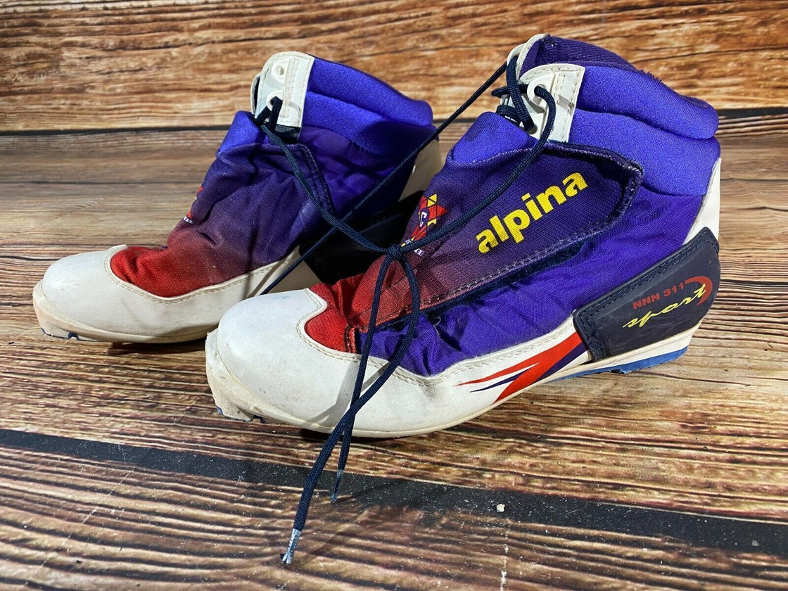 Alpina 311 Nordic Cross Country Ski Boots Size EU38 US6 NNN bindings