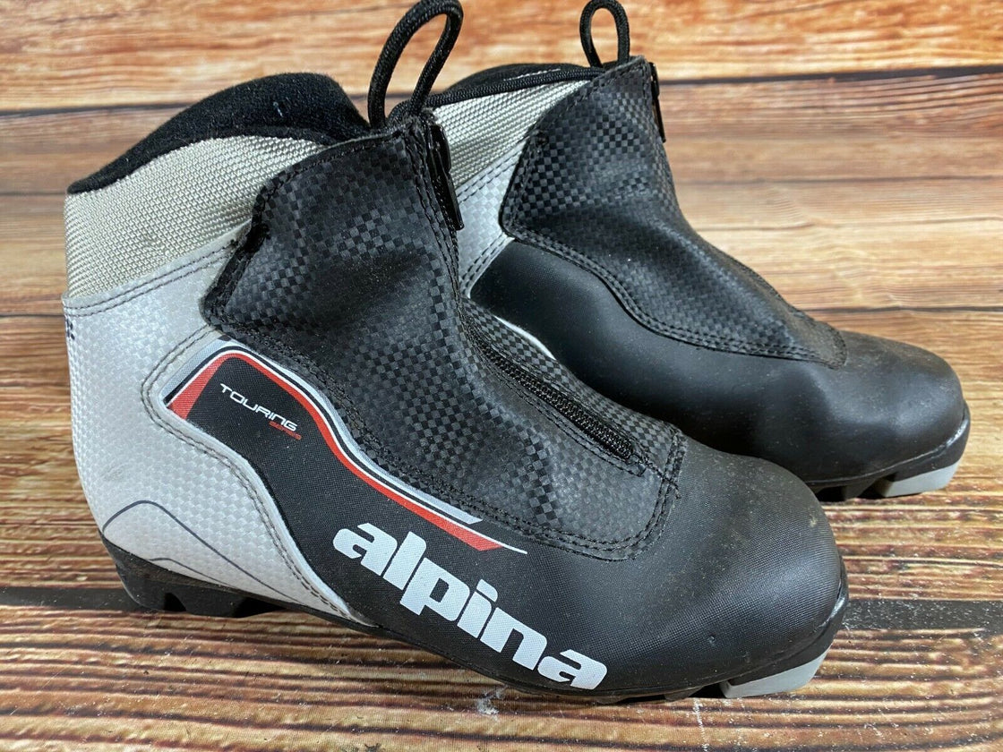 Alpina Touring Kids Nordic Cross Country Ski Boots Size EU35 US3.5 for NNN A-164