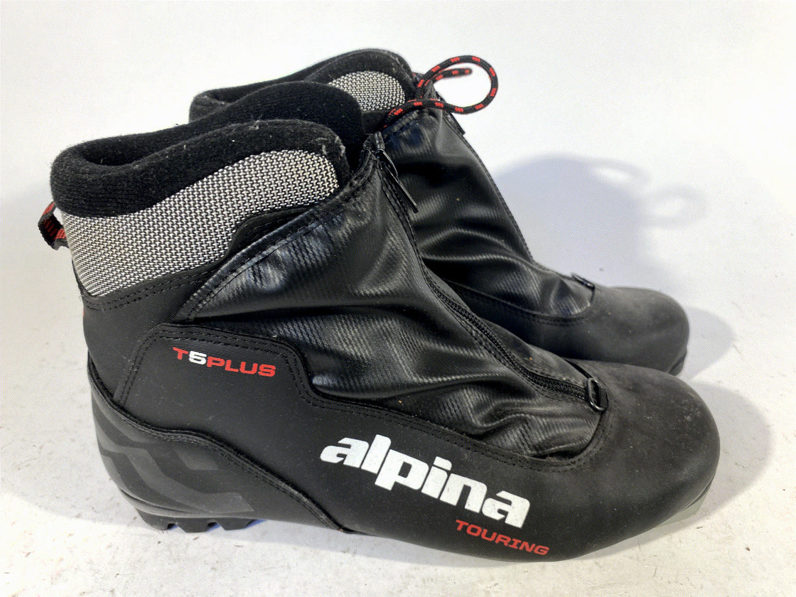 Alpina T5 Plus Nordic Cross Country Ski Boots Size EU43 US9.5 NNN bindings 74
