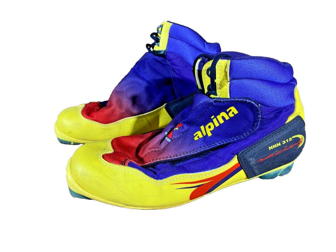 Alpina 312 Cross Country Ski Boots Classic Size EU43 US9.5 NNN Rottefella 615