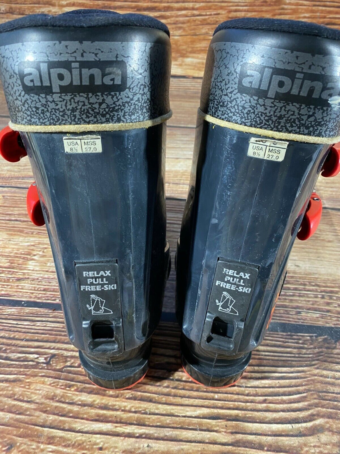 Alpina Vintage Alpine Ski Boots Size Mondo 270 mm, Outer Sole 312 mm DH44
