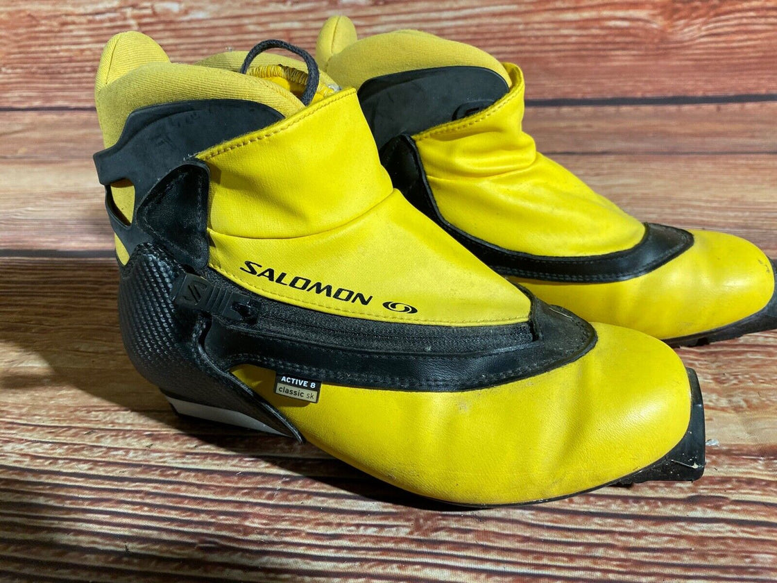 Salomon Active 8 Nordic Cross Country Ski Boots Size EU39 1/3 US6.5 SNS Profil
