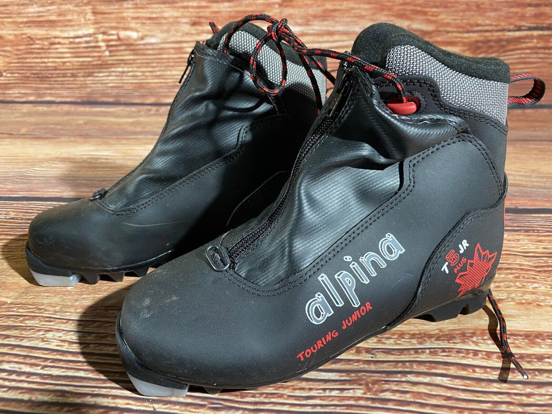 Alpina T5 jr Kids Nordic Cross Country Ski Boots Size EU36 US4.5 NNN A-1224