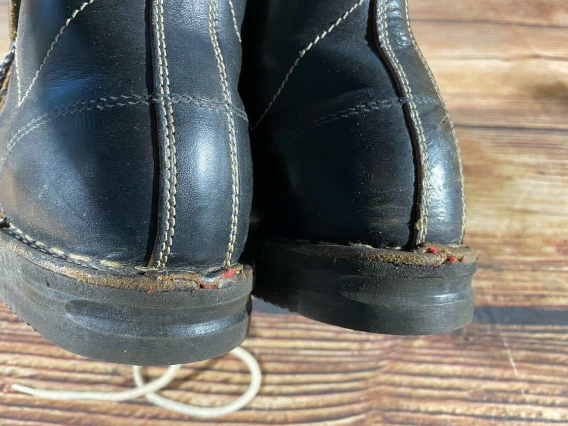 GARMISCH Vintage Cross Country Ski Boots Kandahar, Old Cable Bindings EU38, US6